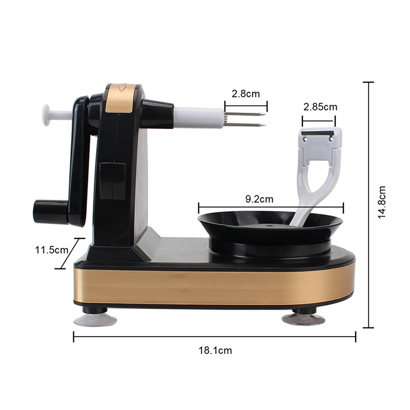 Manual Apple & Potato Peeler – Hand-Cranked Slicer, Cutter & Corer for Fruits and Vegetables