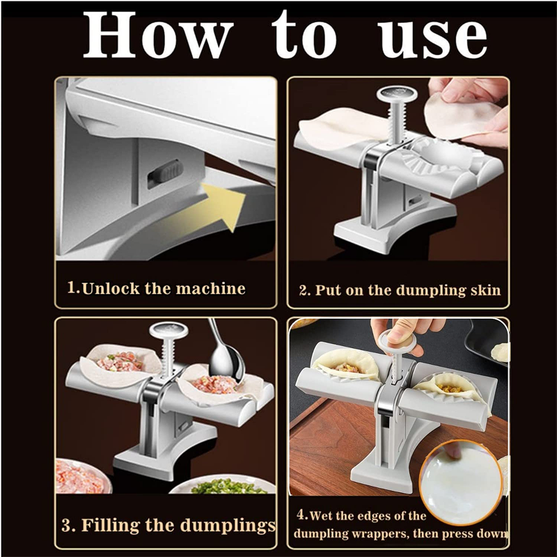 Automatic Dumpling Mold – DIY Press Tool for Empanadas, Ravioli & Kitchen Cooking