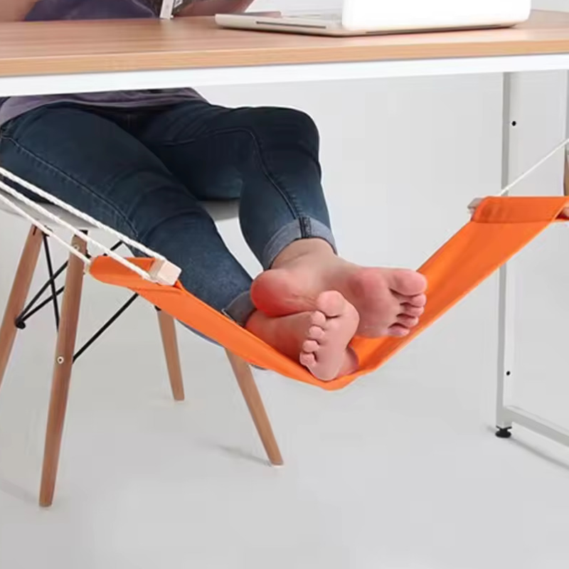 Orange Hammock with Feet