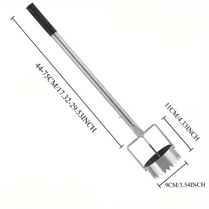 Measurement chart of a cleaning brush with dimensions labeled