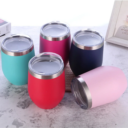 12oz Insulated Eggshell Mug – Coffee, Wine & Beer Cup