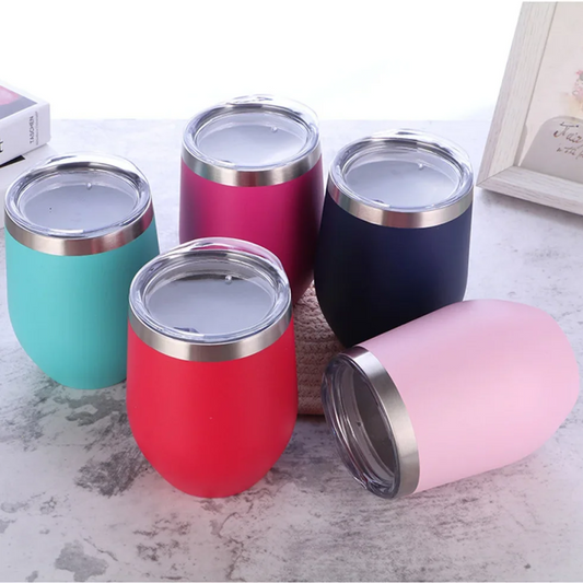 12oz Insulated Eggshell Mug – Coffee, Wine & Beer Cup