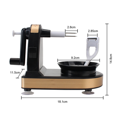 Manual Apple & Potato Peeler – Hand-Cranked Slicer, Cutter & Corer for Fruits and Vegetables