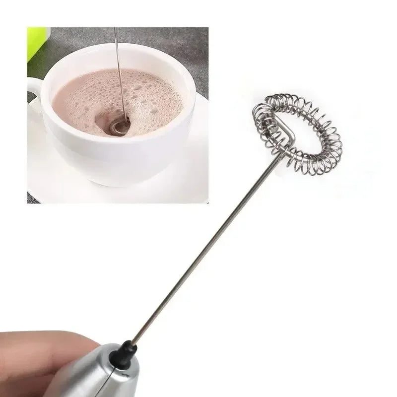 Mini Electric Handheld Mixer – Multi-Purpose Egg Beater & Milk Frother for Coffee, Cream, Batter & More