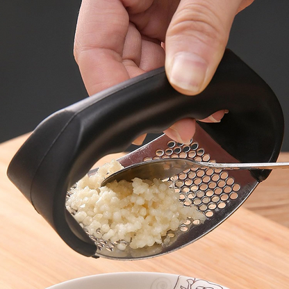 Manual Garlic Mincer – Stainless Steel Press Tool for Kitchen & Cooking Use