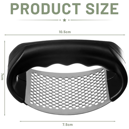 Manual Garlic Mincer – Stainless Steel Press Tool for Kitchen & Cooking Use