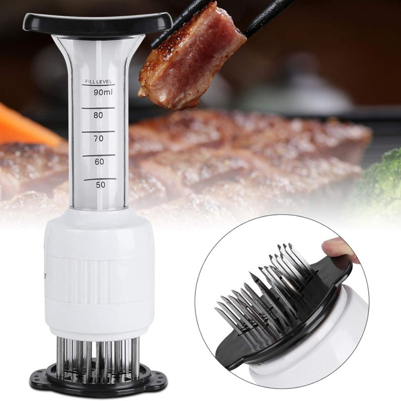 Meat Tenderizer & Injector – Stainless Steel Needle Tool for Marinade & Flavor Infusion