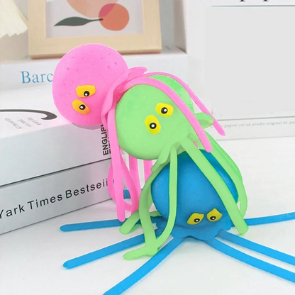 Octopus Baby Bath Toys – Water Absorbing Sponge Squeeze Toy for Kids Swimming & Stress Relief Play