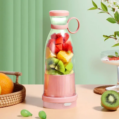 Portable USB Electric Juicer Blender – 6 Blades Mini Smoothie Maker for Fruit, Milkshakes & Juice