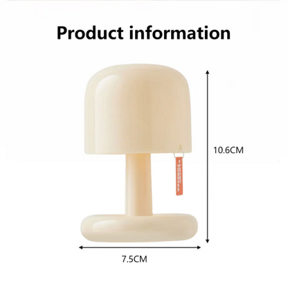Rechargeable LED Mushroom Night Light – USB Sunset Projection Table Lamp for Bedroom, Desk, Bar & Home Decor