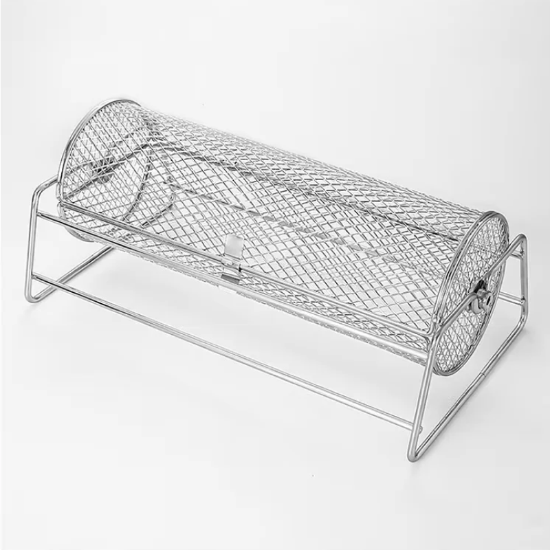 Metal wire roller toy on a white background