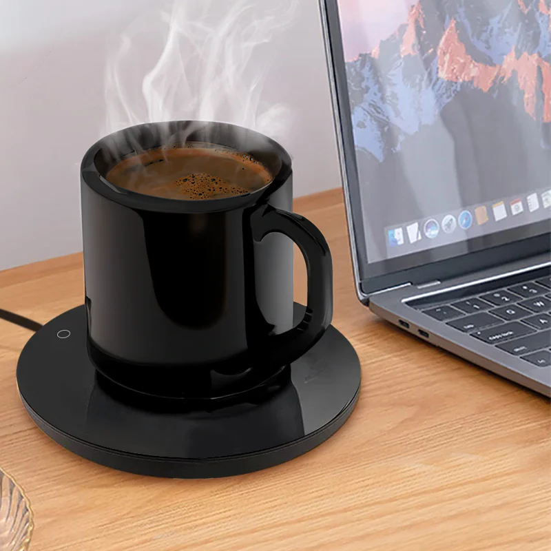 USB Mug Warmer – Electric Coffee Cup Heater & Thermostatic Heating Coaster for Home & Office