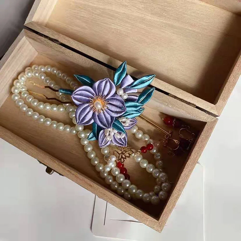 Vintage Wooden Jewelry Box – Retro Storage Organizer for Home & Gifts